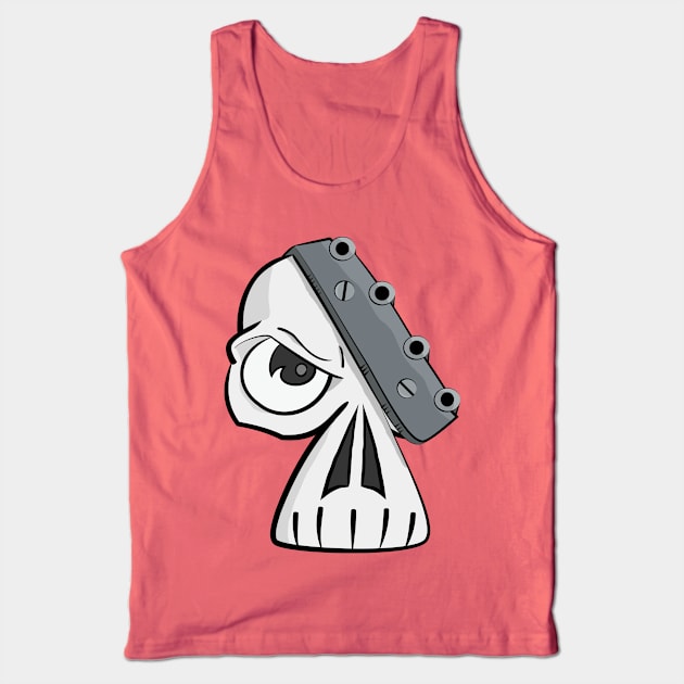 Metalhead Skull Tank Top by Dad n Son Designs